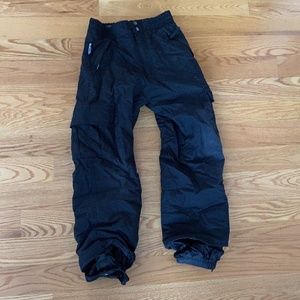 ZUTech Kids Black Performance Ski/Snowboard Pants (M--10/12)